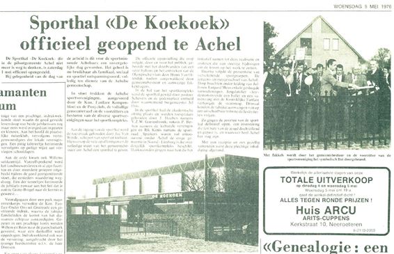 Sporthal De Koekoek viert 50ste verjaardag - Hamont-Achel
