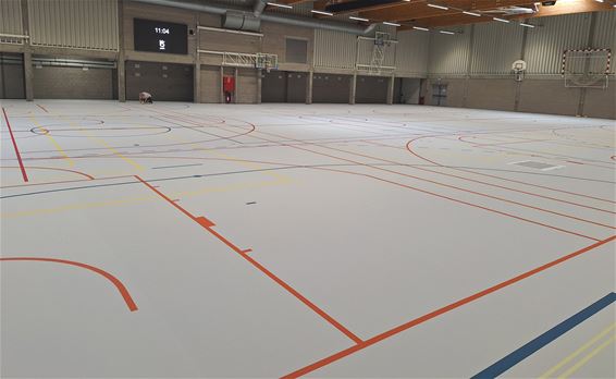 Sportvloer EFG-sporthal De Bemvoort vernieuwd - Pelt