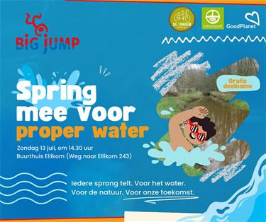Spring mee voor proper water tijdens The Big Jump - Oudsbergen