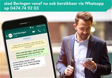 Stad Beringen gebruikt nu ook WhatsApp - Beringen