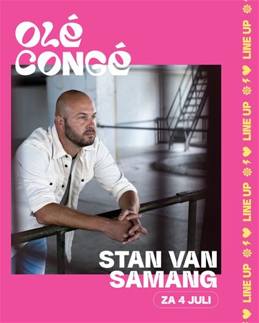 Bree - Stan Van Samang tweede headliner voor Olé Congé