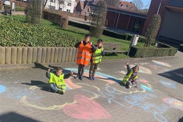 Stoeptekeningen voor Ocura - Beringen