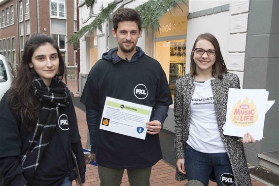 Studenten in actie voor Music for Life - Beringen