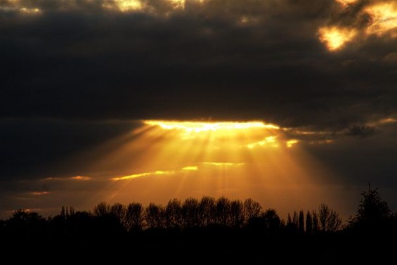 Suggestieve zonsondergang - Neerpelt