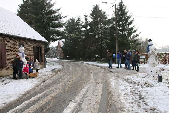 Supergrote sneeuwmannen op de Witteberg - Hamont-Achel