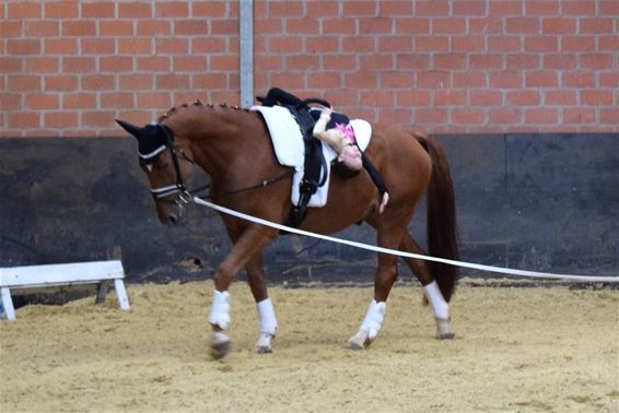 Tess Mertens Vlaams kampioene Voltige - Lommel