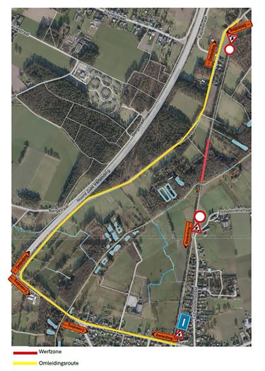 Tijdelijke omleiding op fietssnelweg F74 - Hechtel-Eksel & Peer