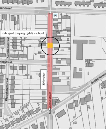 Tijdelijke snelheidsverlaging Corspelsestraat - Leopoldsburg