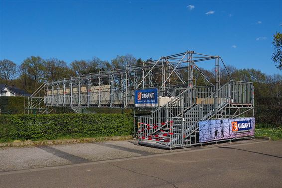 Tijdelijke voetgangersbrug - Beringen