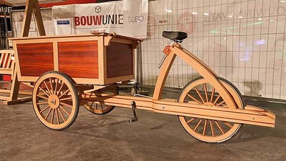 TIO wint Wood Award met bakfiets - Overpelt