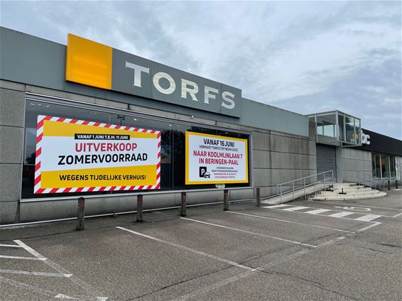 Torfs en JBC verhuizen tijdelijk - Beringen