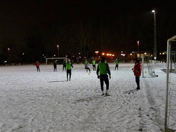 Trainen in de sneeuw - Overpelt