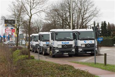 Trekkers blokkeren parking - Beringen