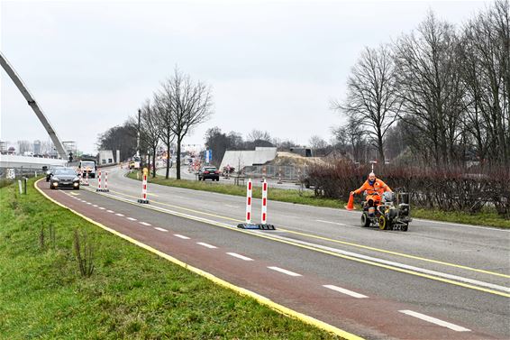 Tweemaal één rijstrook op Kasteletsingel - Beringen