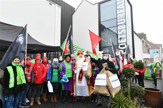 Vakbondsactie aan het Poetsbureau - Beringen