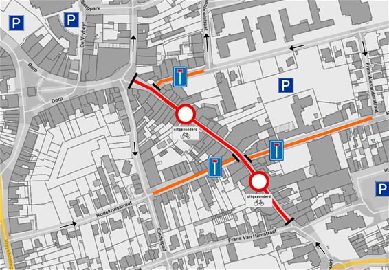 Kerkstraat woens- en zaterdagnamiddag verkeersvrij - Lommel