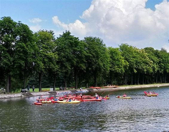 Vandaag gezien: kajakplezier op het kanaal - Pelt