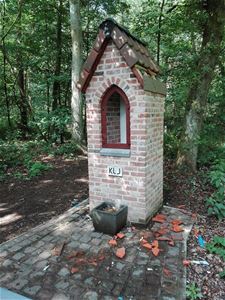 Vandalisme aan boskapel Witteberg - Hamont-Achel