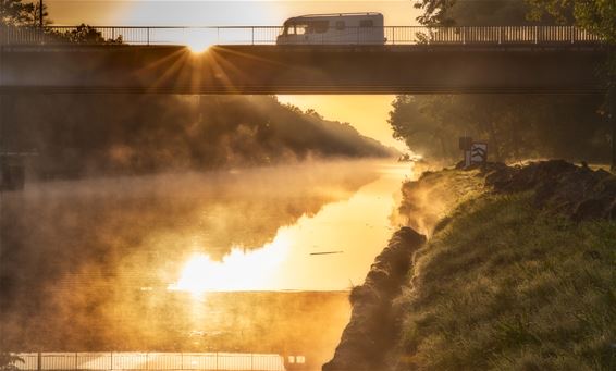 Vanochtend aan Brug 12 - Lommel