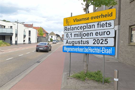 Veiliger fietspaden op rotonde Hechtel - Hechtel-Eksel