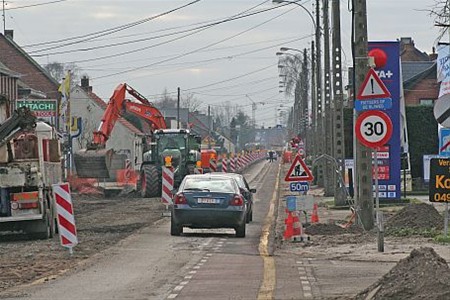 Verkeershinder op Leopoldlaan - Neerpelt