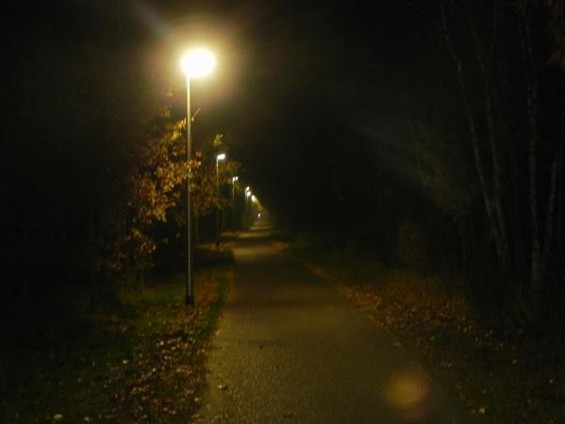 Verlichting op het fietspad - Hamont-Achel