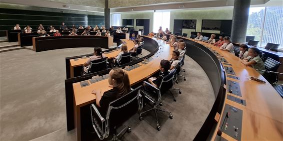 Vierdeklassers De Linde ontdekken provinciehuis - Pelt