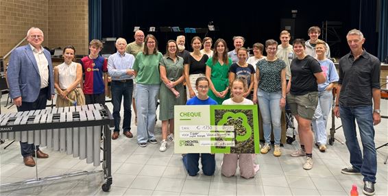 Voices & Percussion ontvangt cultuurcheque - Hechtel-Eksel