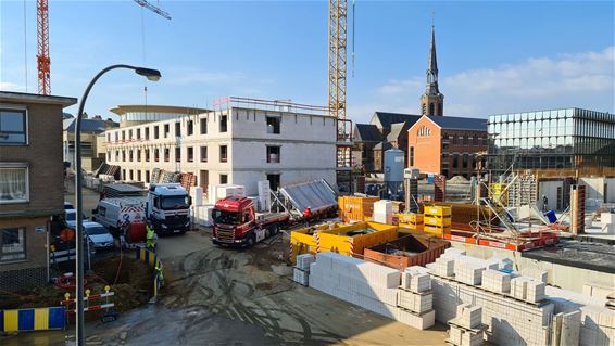 Volop werken in het centrum - Beringen