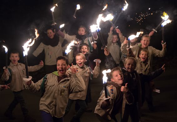 Vreugde én vuur aan de Scoutsrally - Neerpelt