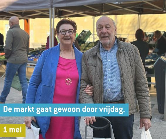 Bree - Vrijdagmarkt Bree gaat gewoon door op 1 mei