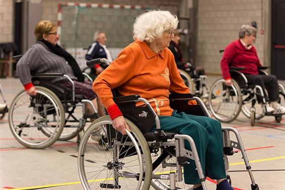 Vrijwilligers Warm Hart feesten in rolstoel - Houthalen-Helchteren