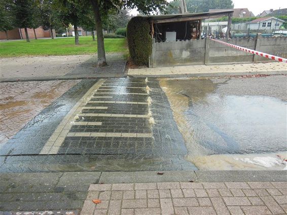 Waterleidingslek in de Bermstraat - Overpelt