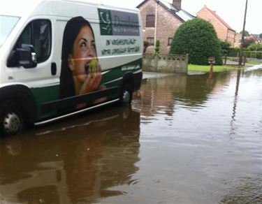 50 oproepen voor wateroverlast na hevig onweer - Beringen