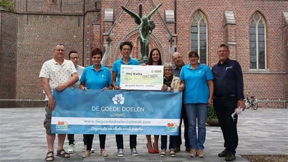 Weer 1500 euro voor 'Make-a-Wish' - Lommel