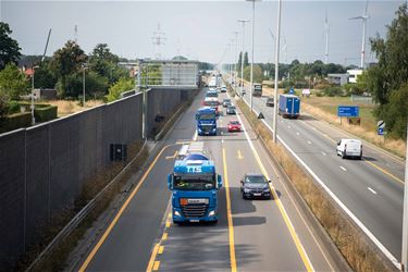 Weer lange file bij werken E313 - Beringen