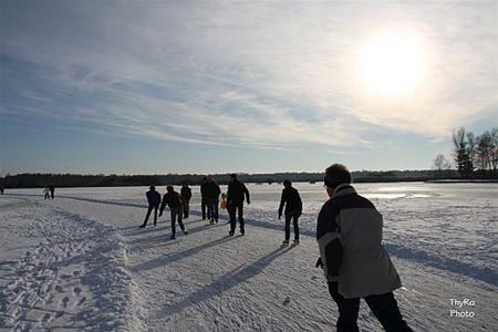 Weg voor de naderende dooi - Hamont-Achel