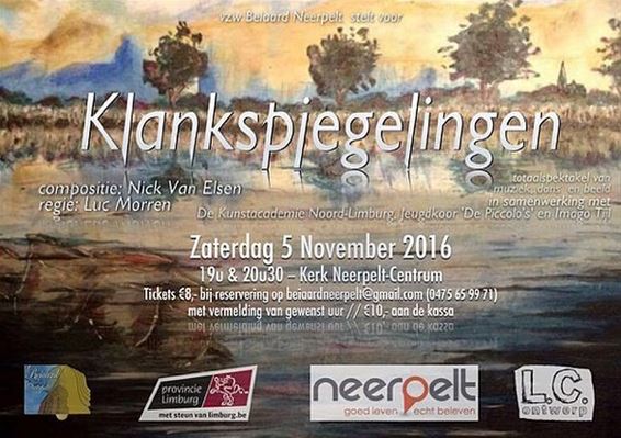 Wereldpremière 'Klankspiegelingen' - Neerpelt