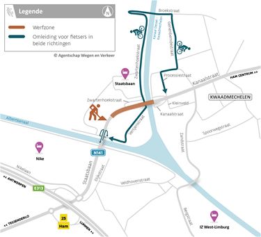 Werken aan brug, Staatsbaan in Ham onderbroken - Beringen & Leopoldsburg