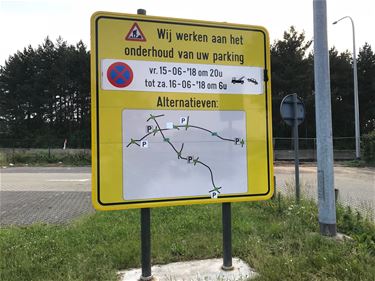 Werken aan carpoolparking - Beringen