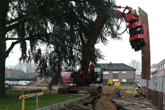 Werken aan het Bleyckpark - Beringen