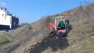 Werken aan MTB-parcours - Beringen