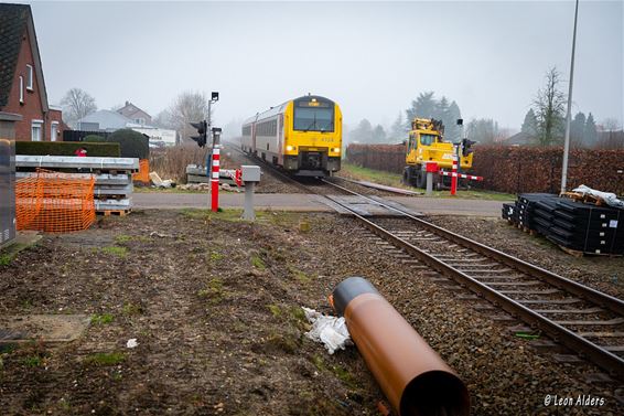 Werken aan overweg Bienderstraat - Pelt