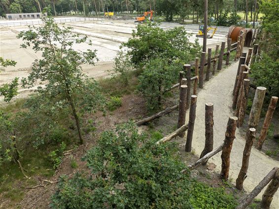Werken aan parking House of Nature aan de gang - Lommel