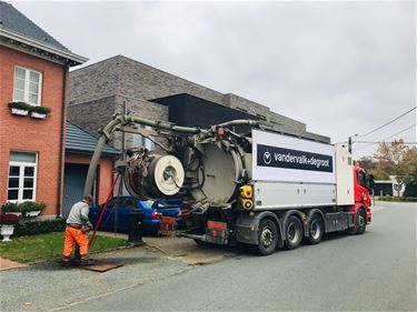 Werken aan riolering na wateroverlast - Beringen