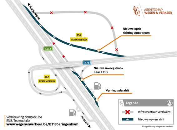 Werken afritcomplexen Beringen en Tessenderlo - Beringen & Leopoldsburg