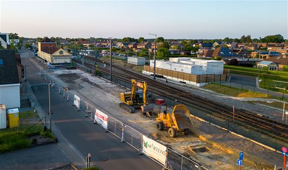 Werken bij het station van Neerpelt - Pelt