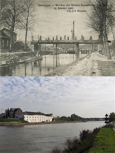 Werken der nieuwe kanaaalbrug - Beringen