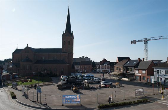 Werken dorpsplein Paal gestart - Beringen