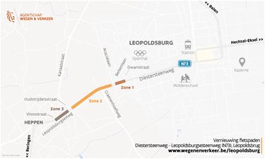 Werken fietspaden tussen Heppen en Leopoldsburg - Beringen